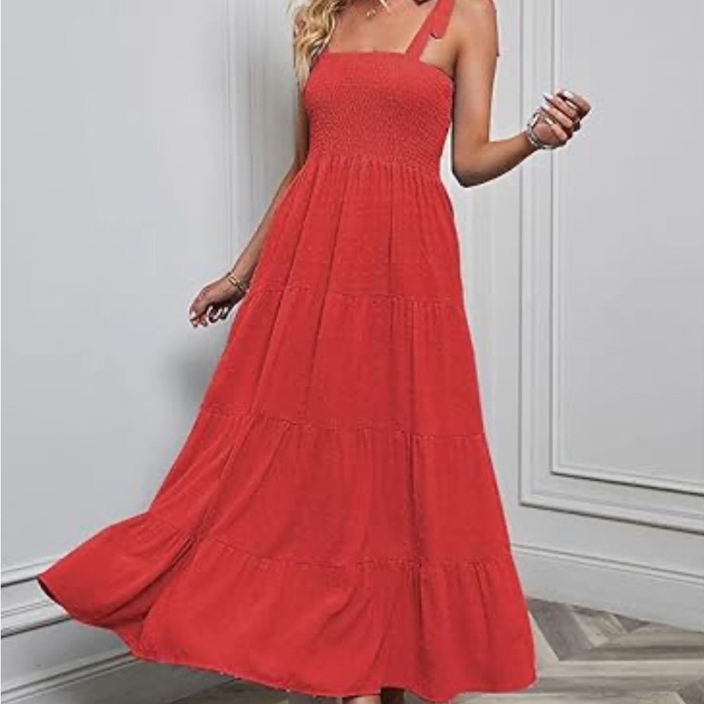 Altar'd State Coral Maxi Sundress